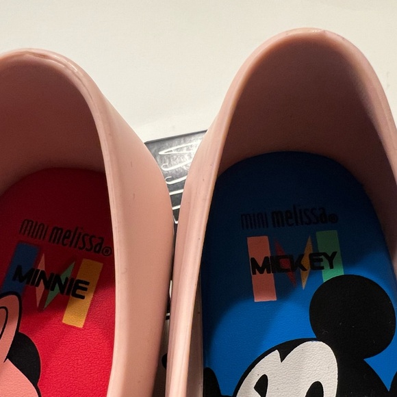 🆕w box Mini Melissa Disney Minnie Mouse & Mickey Mouse girls shoes size 9T - Picture 4 of 4